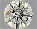 Natural Diamond 0.90 Carats, Round with Excellent Cut, M Color, SI1 Clarity and Certified by GIA