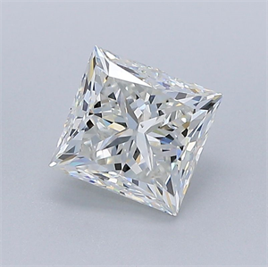 Picture of Natural Diamond 1.20 Carats, Princess with  Cut, I Color, VS1 Clarity and Certified by GIA