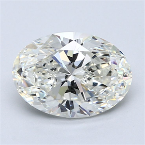 Picture of Natural Diamond 2.50 Carats, Oval with  Cut, I Color, VS1 Clarity and Certified by GIA