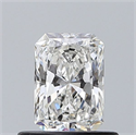 Natural Diamond 0.55 Carats, Radiant with  Cut, F Color, VVS2 Clarity and Certified by GIA