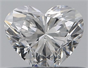 Natural Diamond 0.40 Carats, Heart with  Cut, F Color, VS2 Clarity and Certified by GIA