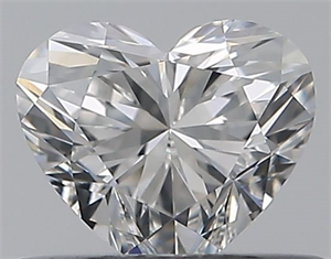 Picture of Natural Diamond 0.40 Carats, Heart with  Cut, F Color, VS2 Clarity and Certified by GIA