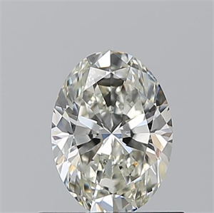 Picture of Natural Diamond 0.70 Carats, Oval with  Cut, J Color, VVS2 Clarity and Certified by GIA