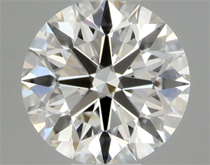 Picture of Natural Diamond 0.44 Carats, Round with Excellent Cut, H Color, IF Clarity and Certified by GIA