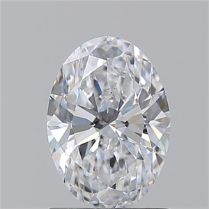 Picture of Natural Diamond 1.22 Carats, Oval with  Cut, D Color, SI1 Clarity and Certified by GIA