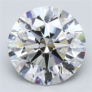 Picture of Natural Diamond 3.02 Carats, Round with Excellent Cut, H Color, VS2 Clarity and Certified by GIA