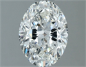 Natural Diamond 1.30 Carats, Oval with  Cut, G Color, SI2 Clarity and Certified by GIA