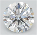 Lab Grown Diamond 4.01 Carats, Round with Excellent Cut, F Color, VVS1 Clarity and Certified by IGI