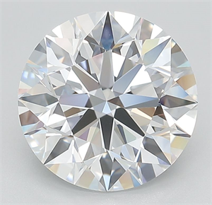 Picture of Lab Grown Diamond 4.01 Carats, Round with Excellent Cut, F Color, VVS1 Clarity and Certified by IGI