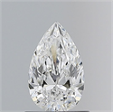 Natural Diamond 0.70 Carats, Pear with  Cut, E Color, SI1 Clarity and Certified by GIA