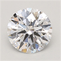 Lab Grown Diamond 1.09 Carats, Round with Ideal Cut, D Color, VVS2 Clarity and Certified by IGI