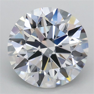 Picture of Lab Grown Diamond 2.06 Carats, Round with Ideal Cut, D Color, VVS2 Clarity and Certified by IGI