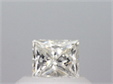 Natural Diamond 0.48 Carats, Princess with  Cut, J Color, SI1 Clarity and Certified by GIA