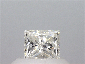 Picture of Natural Diamond 0.48 Carats, Princess with  Cut, J Color, SI1 Clarity and Certified by GIA