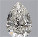 Natural Diamond 0.50 Carats, Pear with  Cut, H Color, VS2 Clarity and Certified by GIA