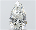 Natural Diamond 0.70 Carats, Pear with  Cut, H Color, VS1 Clarity and Certified by IGI