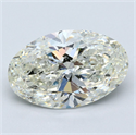 Diamante Natural 5.02 quilates, Ovalado , Color K, claridad SI2 y certificado GIA