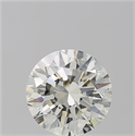 Natural Diamond 5.02 Carats, Round with Excellent Cut, L Color, SI1 Clarity and Certified by GIA
