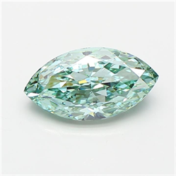 Picture of Lab Grown Diamond 1.56 Carats, Marquise with  Cut, Fancy Vivid Blue Color, VVS2 Clarity and Certified by IGI