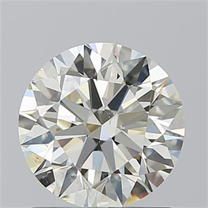 Picture of Natural Diamond 1.18 Carats, Round with Excellent Cut, K Color, VS2 Clarity and Certified by IGI