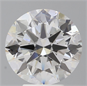 Lab Grown Diamond 5.01 Carats, Round with Excellent Cut, F Color, VS1 Clarity and Certified by IGI