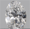 Natural Diamond 0.21 Carats, Oval with  Cut, D Color, SI1 Clarity and Certified by GIA