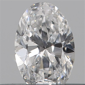 Picture of Natural Diamond 0.21 Carats, Oval with  Cut, D Color, SI1 Clarity and Certified by GIA
