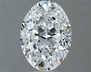 Picture of Natural Diamond 1.00 Carats, Oval with  Cut, F Color, SI1 Clarity and Certified by GIA