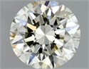 Natural Diamond 0.70 Carats, Round with Excellent Cut, M Color, VS2 Clarity and Certified by GIA