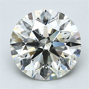 Picture of Natural Diamond 2.40 Carats, Round with Excellent Cut, I Color, SI2 Clarity and Certified by GIA