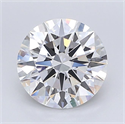 Del inventario de diamantes de laboratorio, 3.51 quilates, Redondo , Color F, claridad VVS1 y certificado IGI