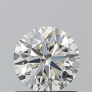 Picture of Natural Diamond 0.90 Carats, Round with Excellent Cut, J Color, VS2 Clarity and Certified by GIA