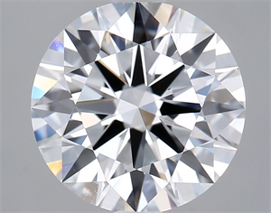 Picture of Lab Grown Diamond 2.04 Carats, Round with Ideal Cut, D Color, VVS2 Clarity and Certified by IGI