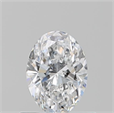 Natural Diamond 0.51 Carats, Oval with  Cut, D Color, VVS1 Clarity and Certified by GIA