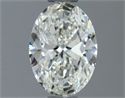 Natural Diamond 1.00 Carats, Oval with  Cut, H Color, IF Clarity and Certified by IGI