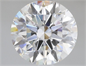 Lab Grown Diamond 2.50 Carats, Round with Ideal Cut, E Color, VVS2 Clarity and Certified by IGI