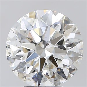 Picture of Natural Diamond 4.52 Carats, Round with Excellent Cut, H Color, SI2 Clarity and Certified by GIA