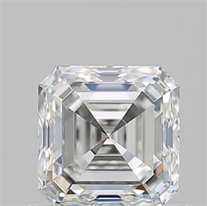 Picture of Natural Diamond 0.81 Carats, Asscher with  Cut, G Color, IF Clarity and Certified by GIA