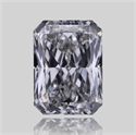 Natural Diamond 0.72 Carats, Radiant with  Cut, H Color, VVS1 Clarity and Certified by GIA