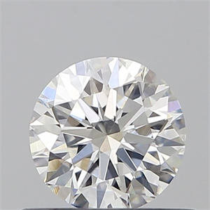 Picture of Natural Diamond 0.52 Carats, Round with Excellent Cut, F Color, VS1 Clarity and Certified by GIA