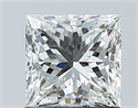 Natural Diamond 1.08 Carats, Princess with  Cut, I Color, VS1 Clarity and Certified by GIA
