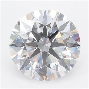Picture of Lab Grown Diamond 2.34 Carats, Round with Ideal Cut, D Color, IF Clarity and Certified by IGI
