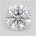 Lab Grown Diamond 3.08 Carats, Round with Excellent Cut, D Color, VVS2 Clarity and Certified by GIA