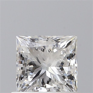 Picture of Natural Diamond 0.65 Carats, Princess with  Cut, E Color, VS1 Clarity and Certified by GIA