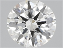 Lab Grown Diamond 1.72 Carats, Round with Ideal Cut, F Color, VVS2 Clarity and Certified by IGI