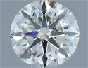 Natural Diamond 1.31 Carats, Round with Excellent Cut, K Color, SI1 Clarity and Certified by IGI
