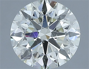 Picture of Natural Diamond 1.31 Carats, Round with Excellent Cut, K Color, SI1 Clarity and Certified by IGI