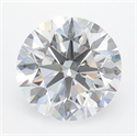 Lab Grown Diamond 2.03 Carats, Round with Ideal Cut, D Color, VVS2 Clarity and Certified by IGI