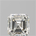 Natural Diamond 1.01 Carats, Asscher with  Cut, I Color, VVS2 Clarity and Certified by IGI