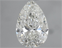 Natural Diamond 0.50 Carats, Pear with  Cut, G Color, VVS2 Clarity and Certified by IGI